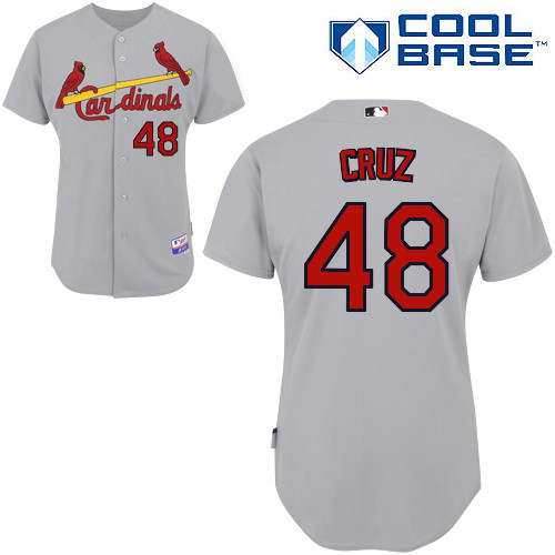 Tony Cruz #48 MLB Jersey-St Louis Cardinals Men's Authentic Road Gray Cool Base Baseball Jersey